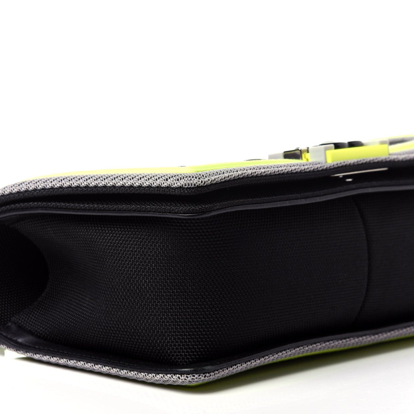 Canvas Quilted Medium Fluo Boy Flap Black Grey Yellow