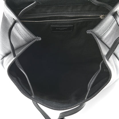 Saint Laurent Grained Calfskin Sac De Jour Backpack Black 5 of 10
