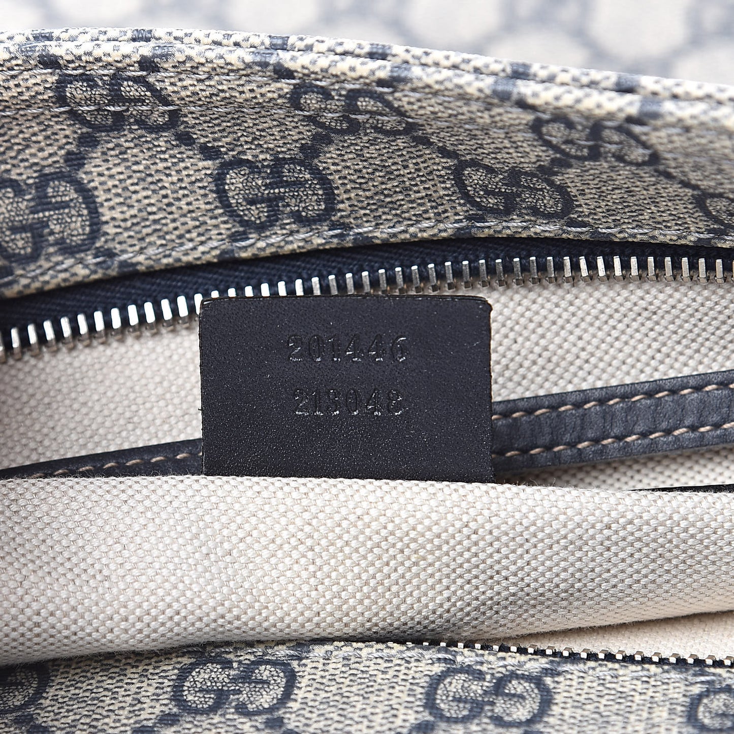 GG Plus Monogram Large Flat Messenger Bag Beige Blue