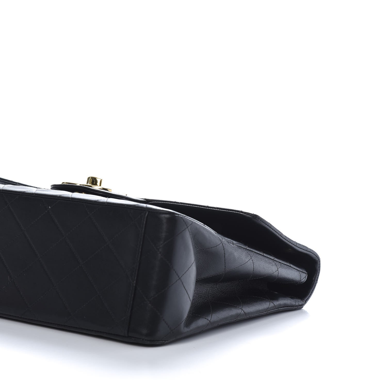 Chanel Lambskin Quilted XL Jumbo Single Flap Black 7 of 14