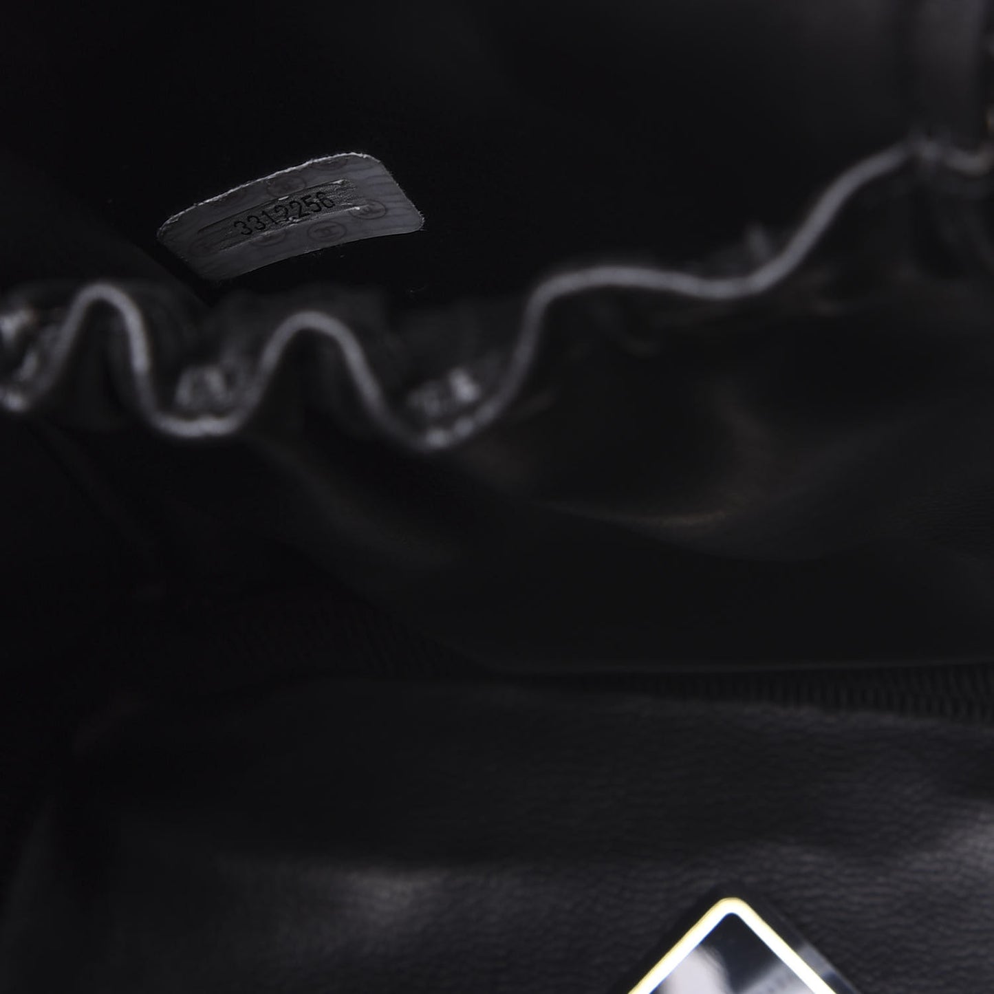 Lambskin Vanity Cosmetic Bag Black