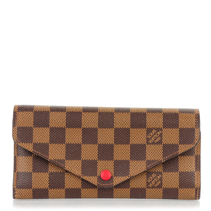 Louis Vuitton Damier Ebene Josephine Wallet Red 1 of 7