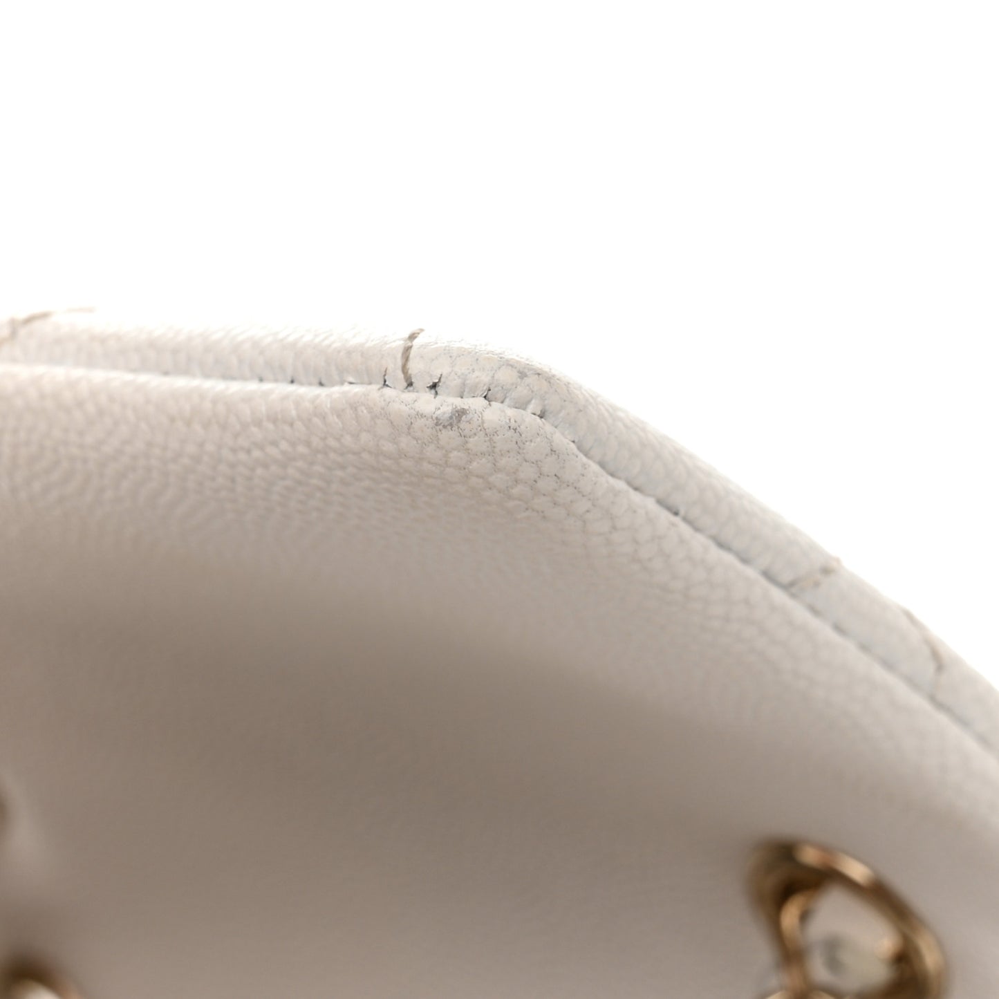 Caviar Quilted Mini Urban Spirit Backpack White