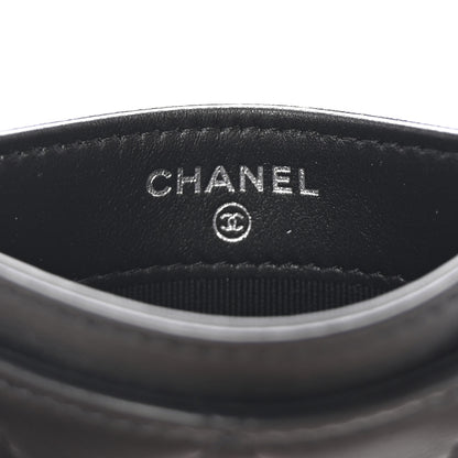Chanel Calfskin Quilted Card Holder So Black 6 of 9
