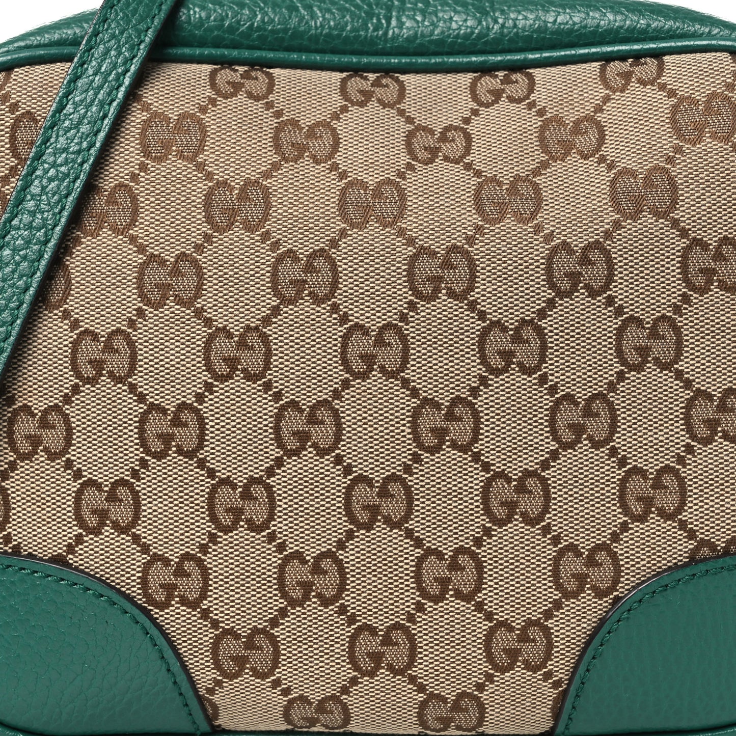 Monogram Dollar Calfskin Mini Bree Messenger Bag Beige Ebony Emerald