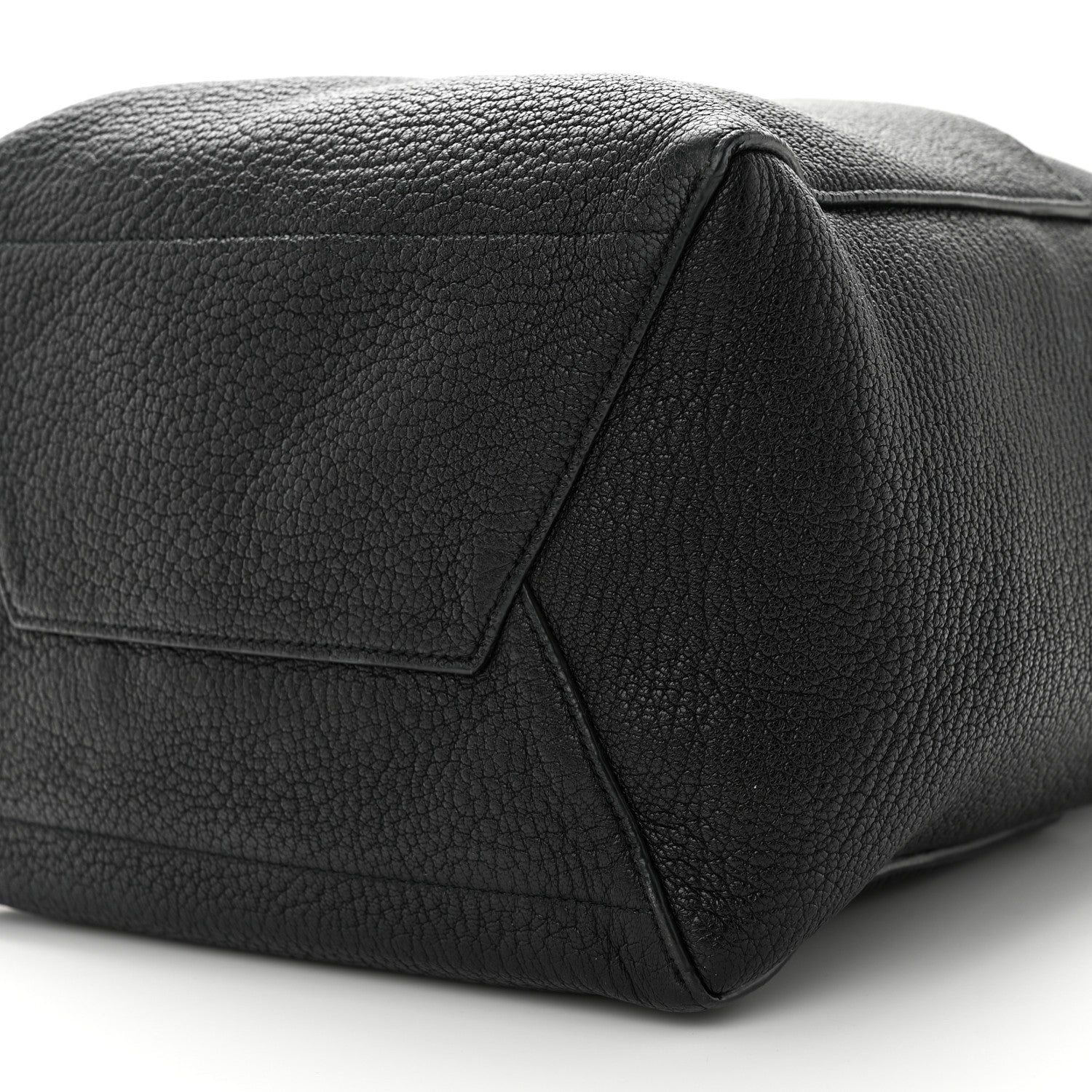 Celine Soft Grained Calfskin Sangle Bucket Bag Black 9 of 12