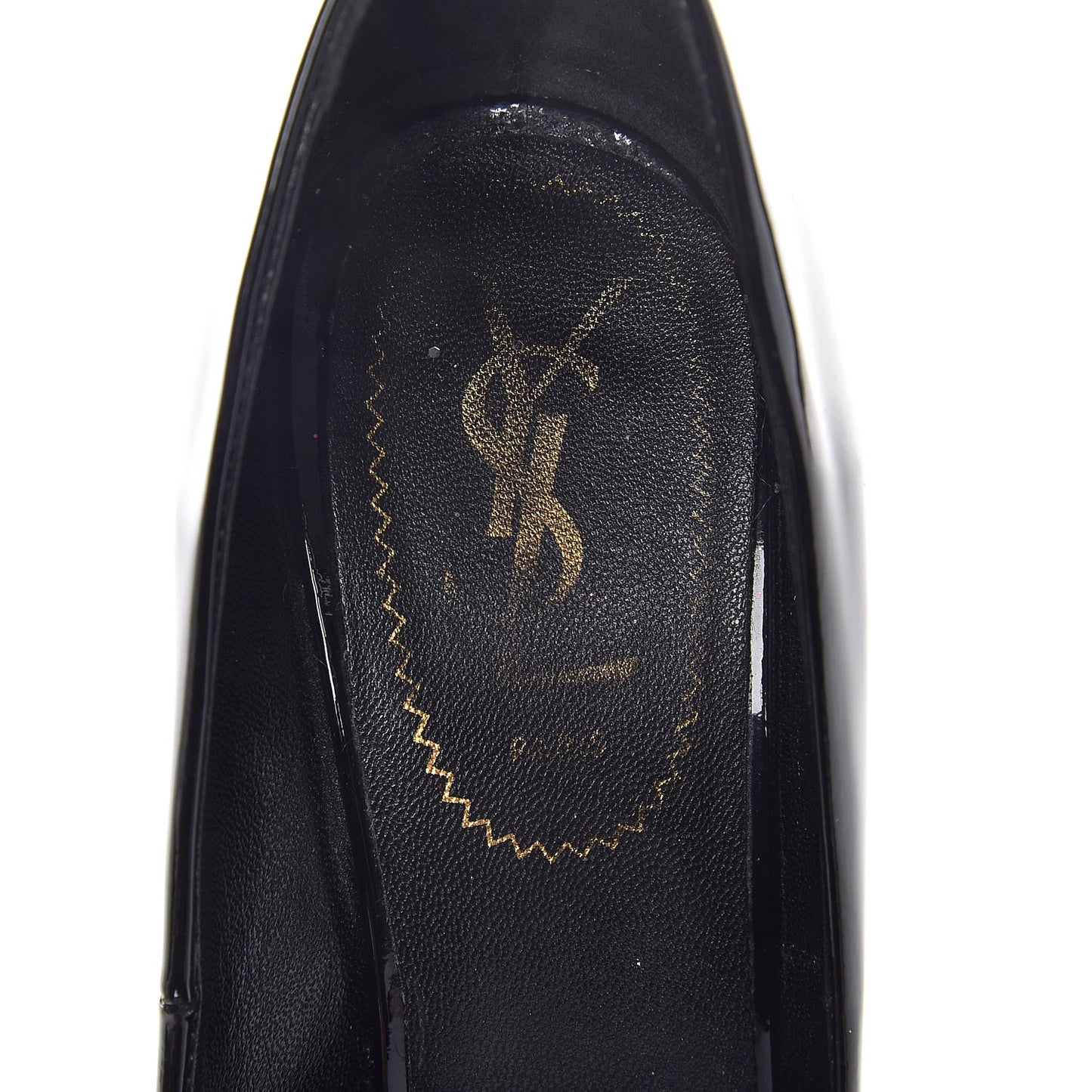 Patent Calfskin Clara Pumps 38.5 Black