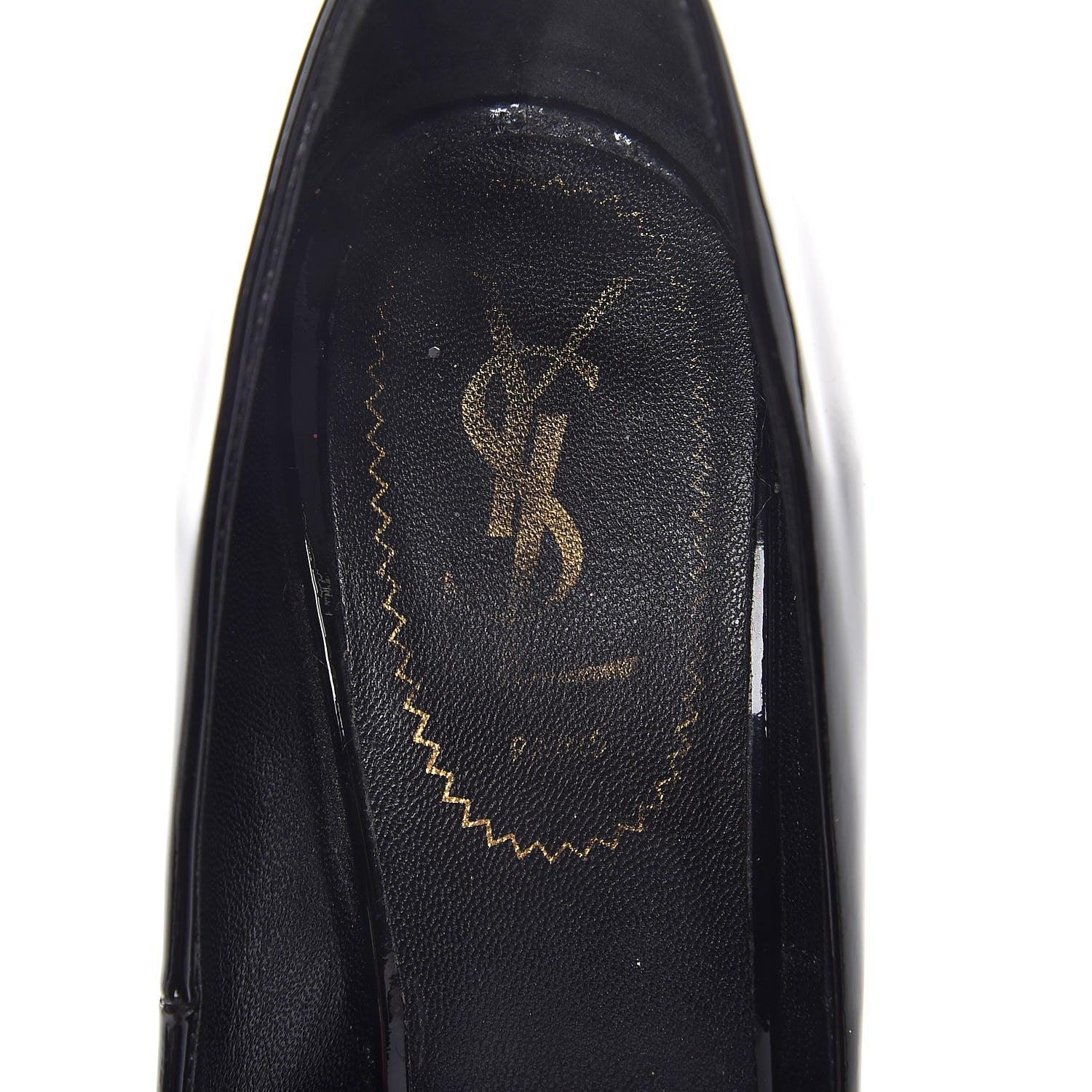 Saint Laurent Patent Calfskin Clara Pumps 38.5 Black 9 of 11