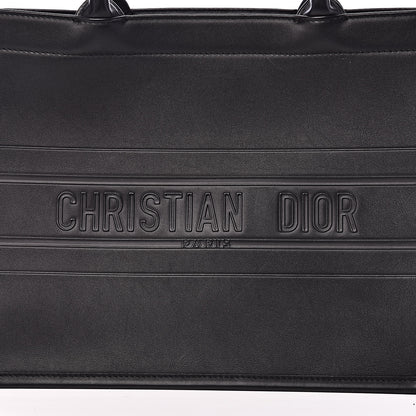 Christian Dior Calfskin Embossed Medium Book Tote Black 10 of 10