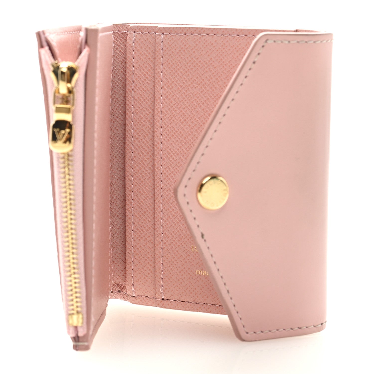 Louis Vuitton Damier Azur Zoe Wallet Rose Ballerine 5 of 6