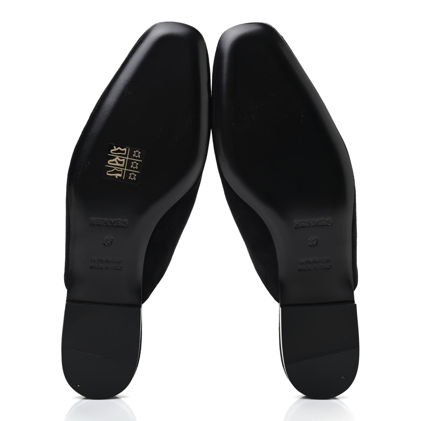Suede Goatskin Declic Mules 37 Black