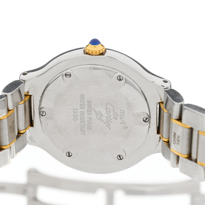 Cartier Stainless Steel 18K Yellow Gold 28mm Must De 21 Quartz Watch 4 of 4