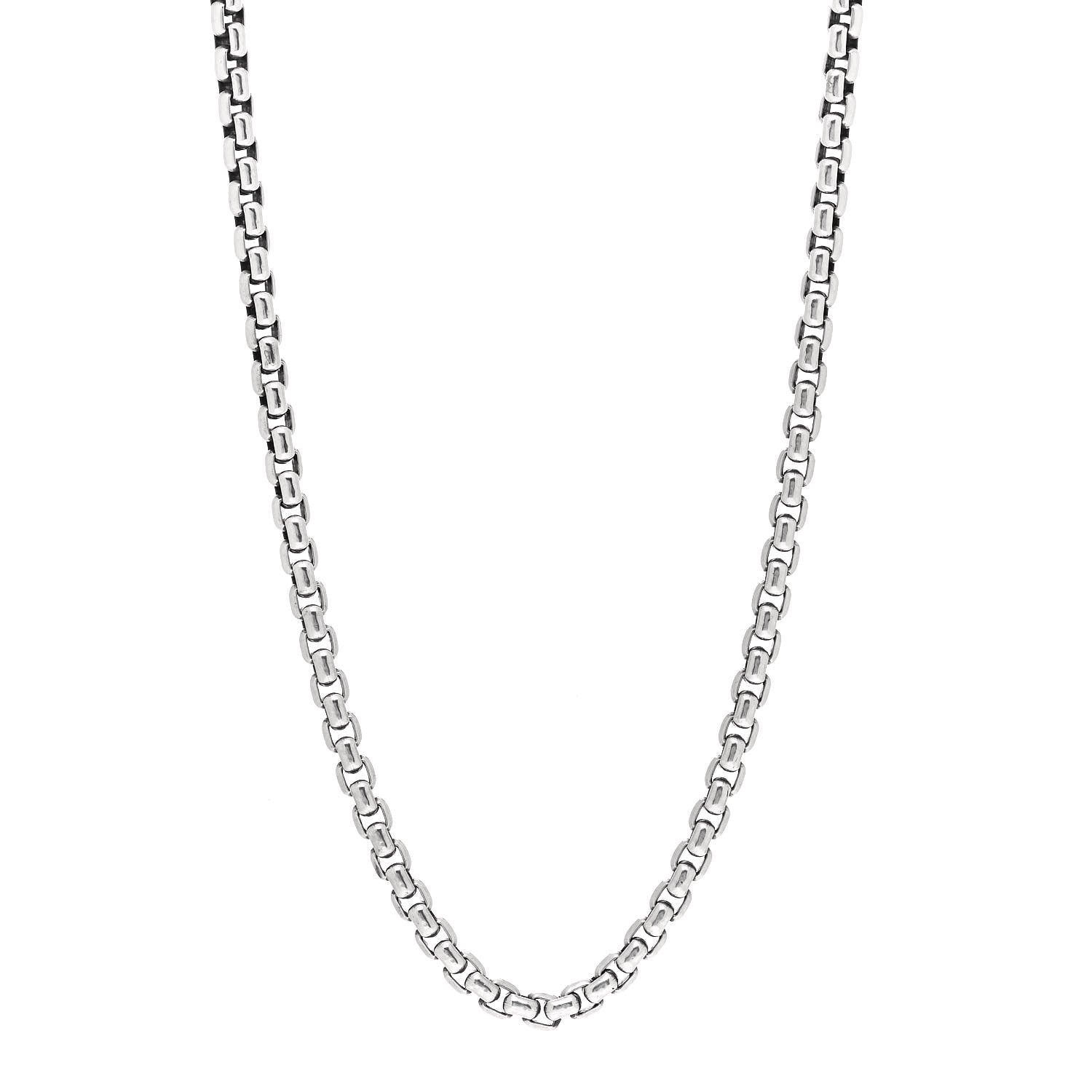 David Yurman Sterling Silver 4.8mm Box Chain Necklace 22" 6 of 6