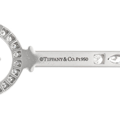 Tiffany Platinum Diamond Victoria Cluster Key Pendant 3 of 3