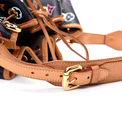 Louis Vuitton Monogram Multicolor Petit Noe Black 16 of 21