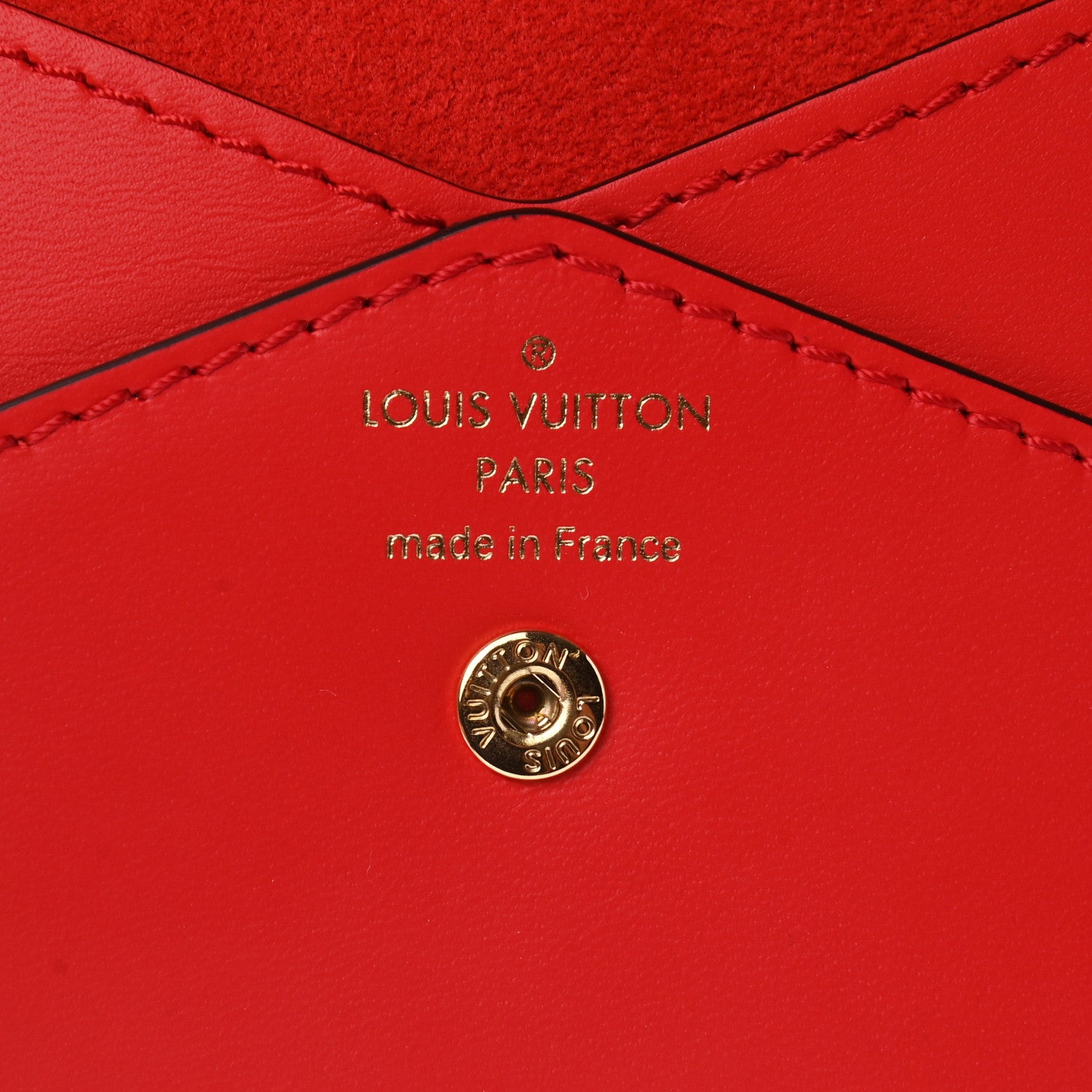 Louis Vuitton Veau Cachemire Chinese New Year Rat Envelope Pouch Red 6 of 6
