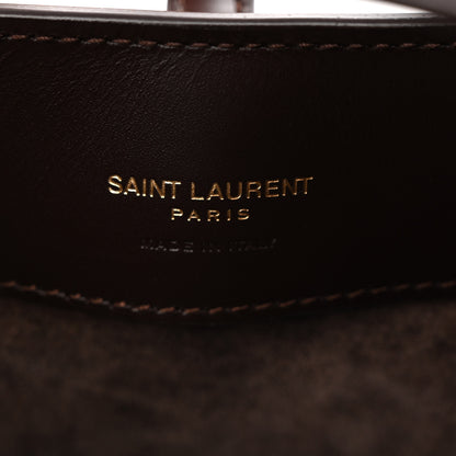 Saint Laurent Shiny Calfskin Le 37 Mini Bucket Bag Dark Sweet Chocolate 6 of 10