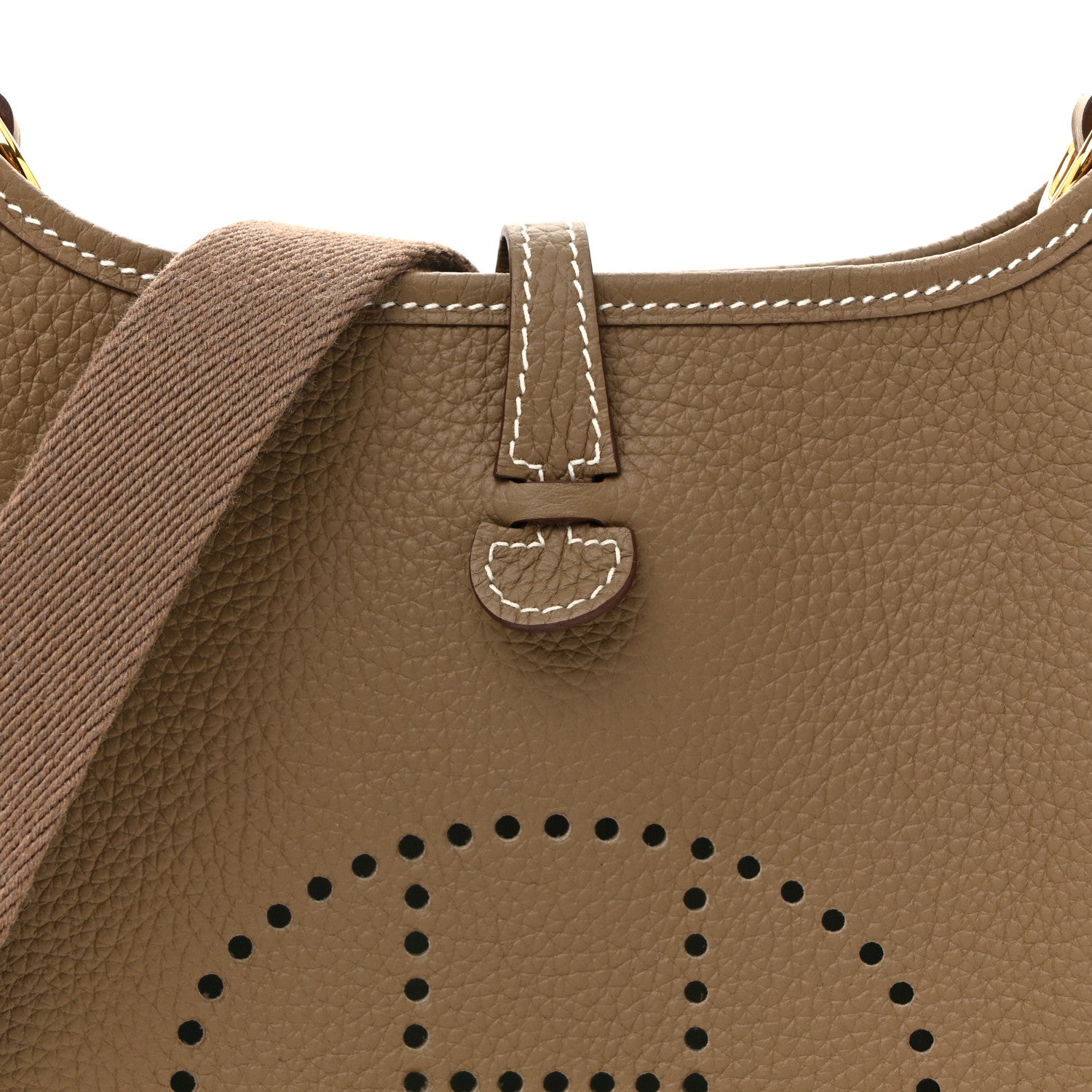 Hermes Taurillon Clemence Evelyne TPM Etoupe 8 of 11