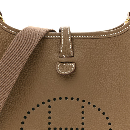 Hermes Taurillon Clemence Evelyne TPM Etoupe 8 of 11