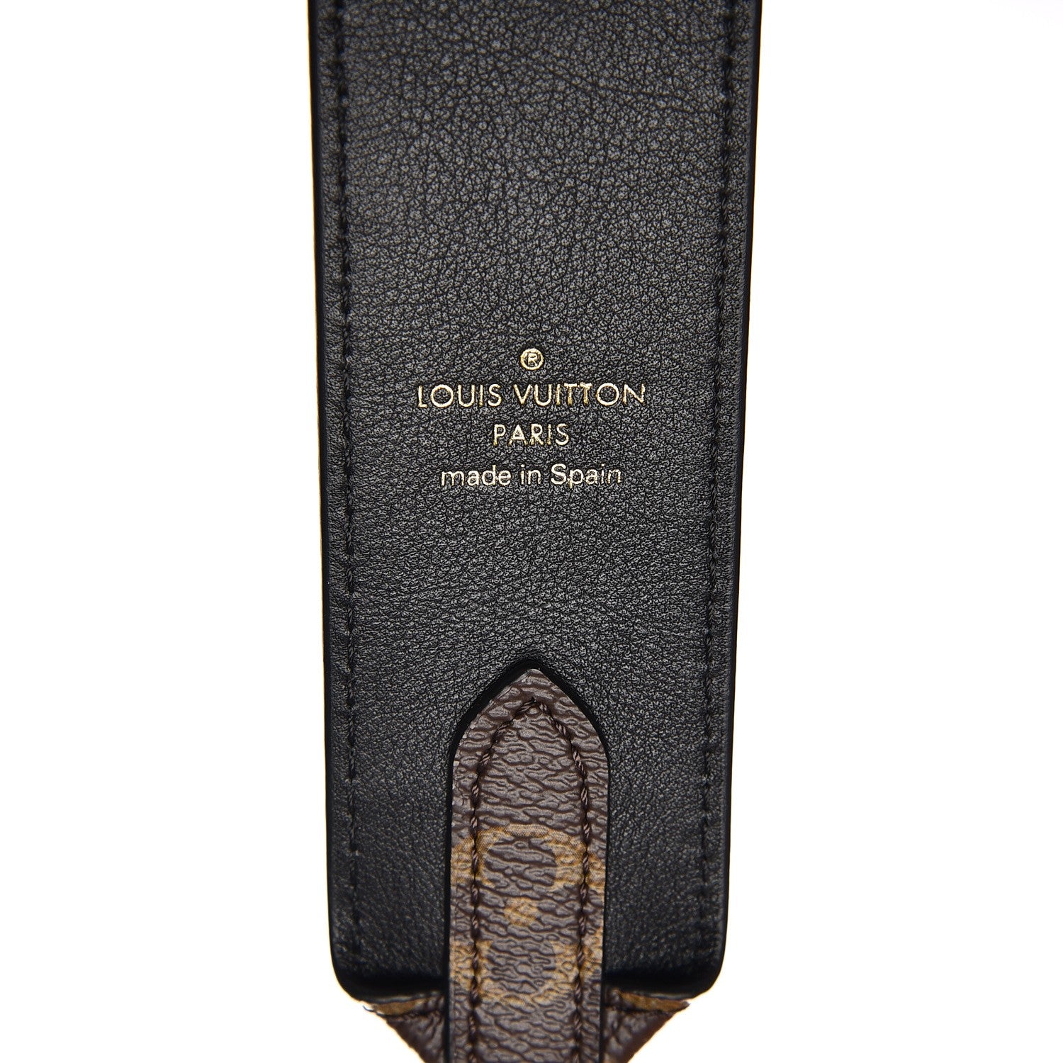 Louis Vuitton Monogram Bandouliere Shoulder Strap Black 3 of 5