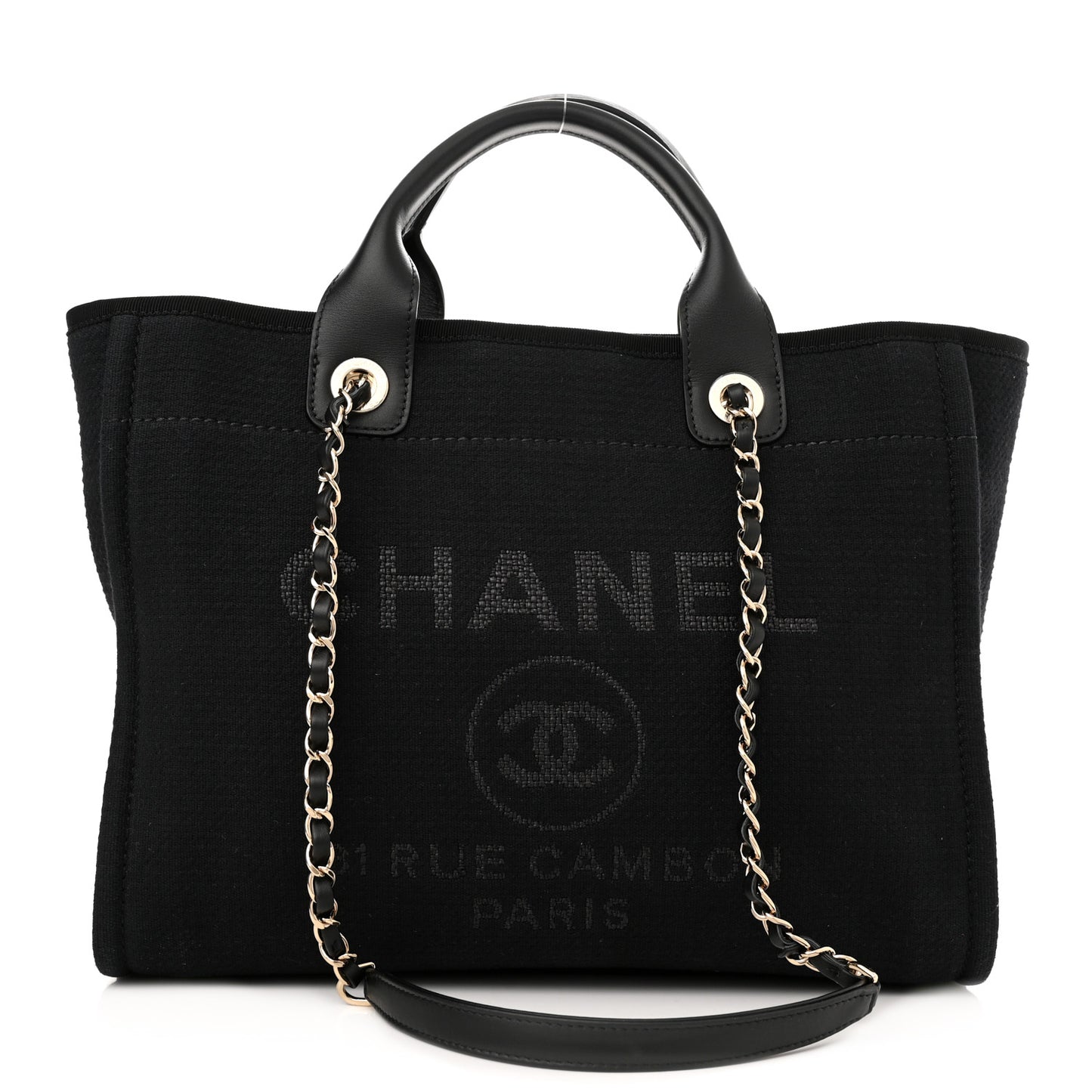 Mixed Fibers Small Deauville Tote Black