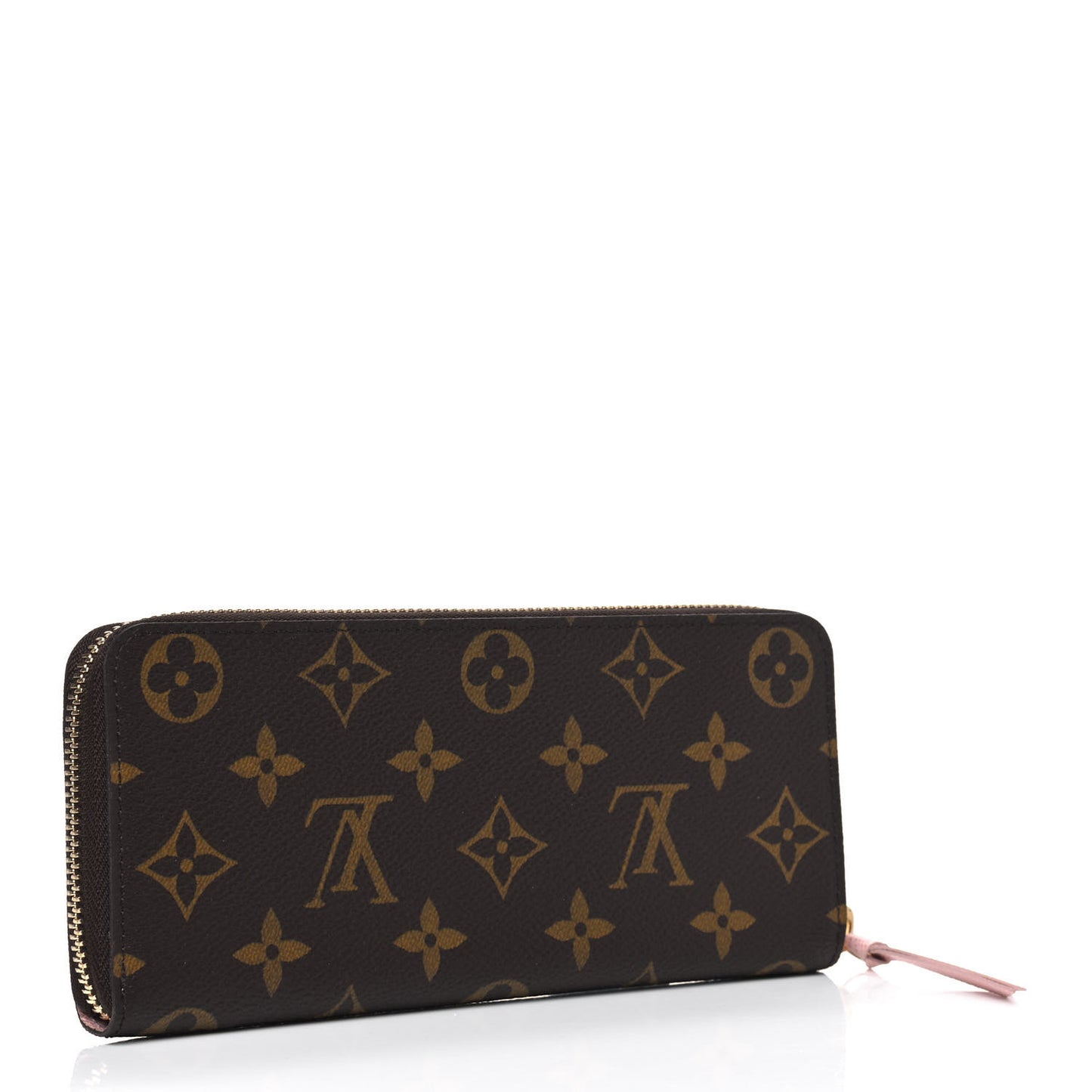 Monogram Clemence Wallet Rose Ballerine
