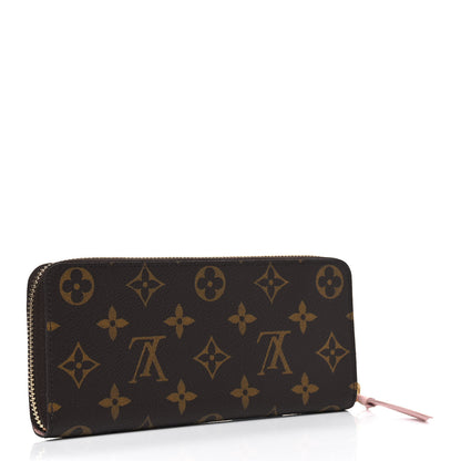 Louis Vuitton Monogram Clemence Wallet Rose Ballerine 2 of 4