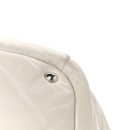 Prada Nappa Bomber Tote Bianco 10 of 12