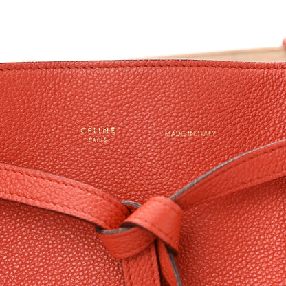 Celine Soft Grained Calfskin Small Belt Cabas Phantom Brick 5 of 15