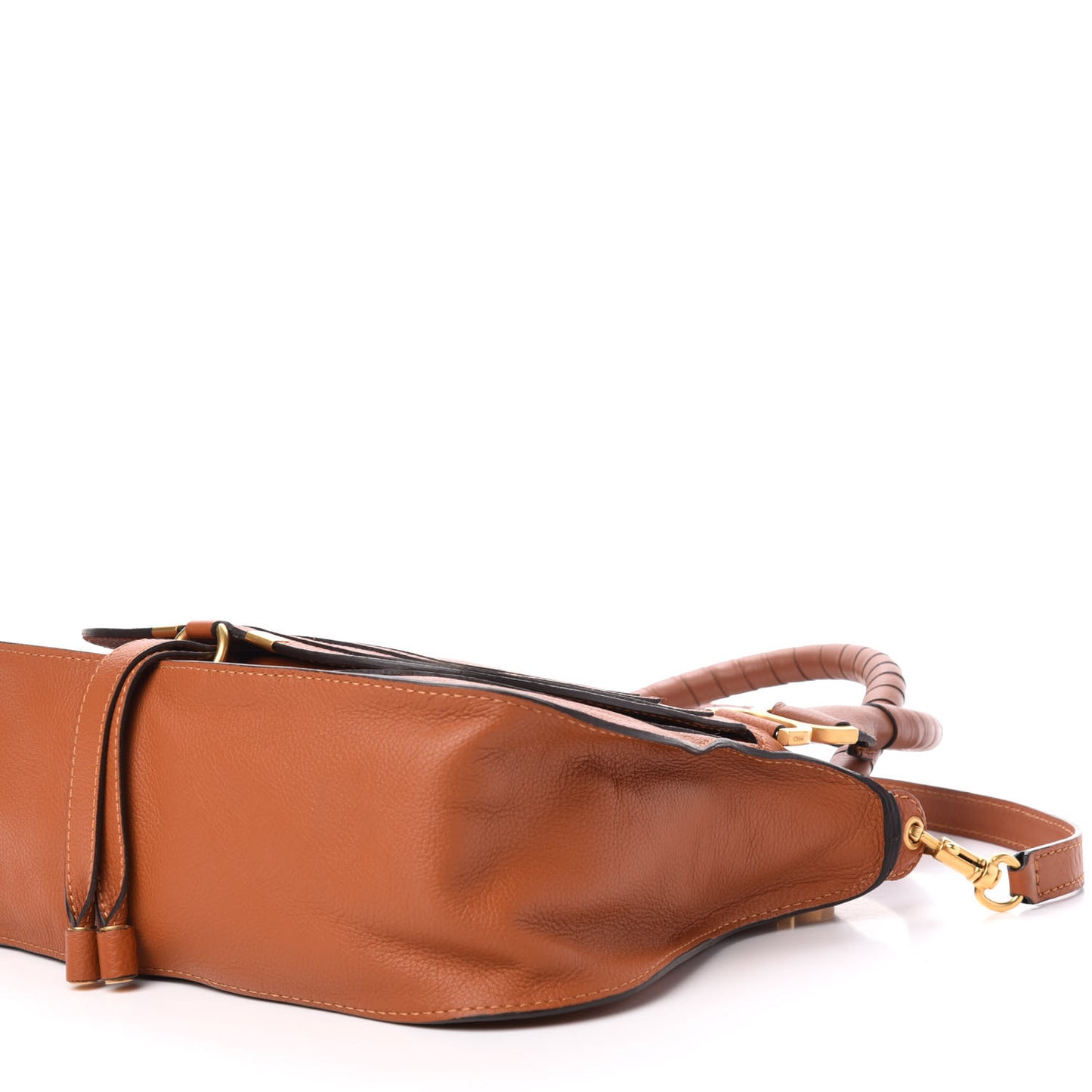 Calfskin Medium Marcie Satchel Tan