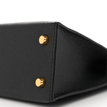 Hermes Epsom Mini Kelly Sellier 20 Black 9 of 10
