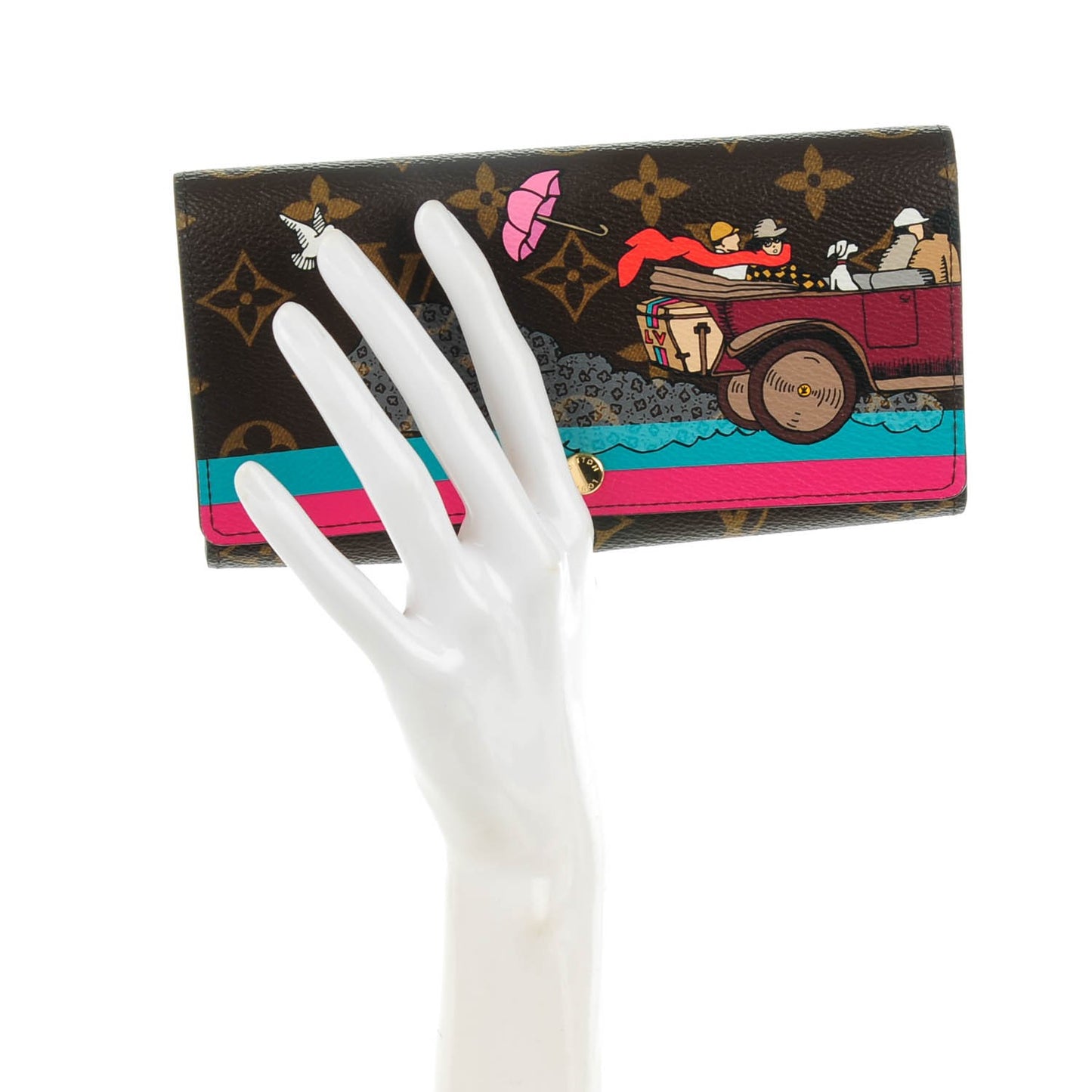 Monogram 2015 Christmas Animation Sarah Wallet Hibiscus