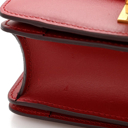 Celine Smooth Calfskin Small Classic Box Flap Bag Red 13 of 14