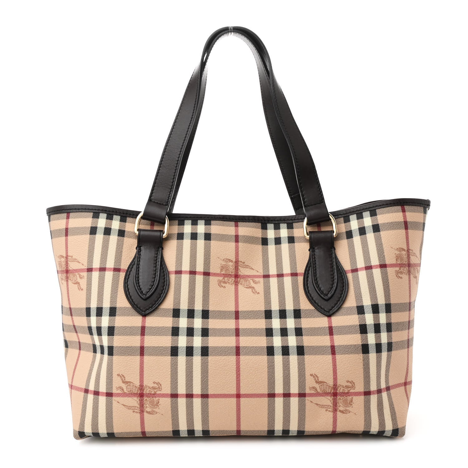 Burberry Haymarket Check Medium Regent Tote Chocolate 1 of 11