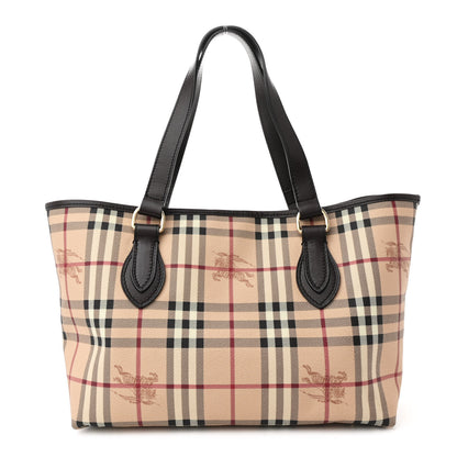 Burberry Haymarket Check Medium Regent Tote Chocolate 1 of 11