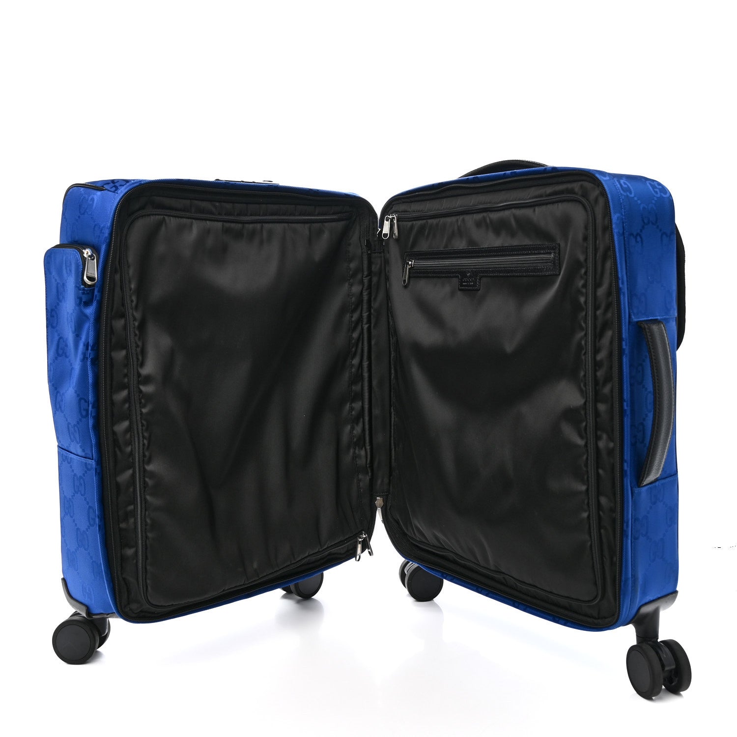 Gucci Econyl Nylon Monogram Off The Grid Suitcase Guilted Blue Black 9 of 24