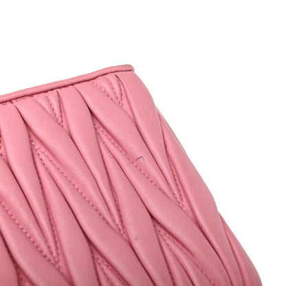 Miu Miu Nappa Matelasse Clutch Rosa 10 of 10