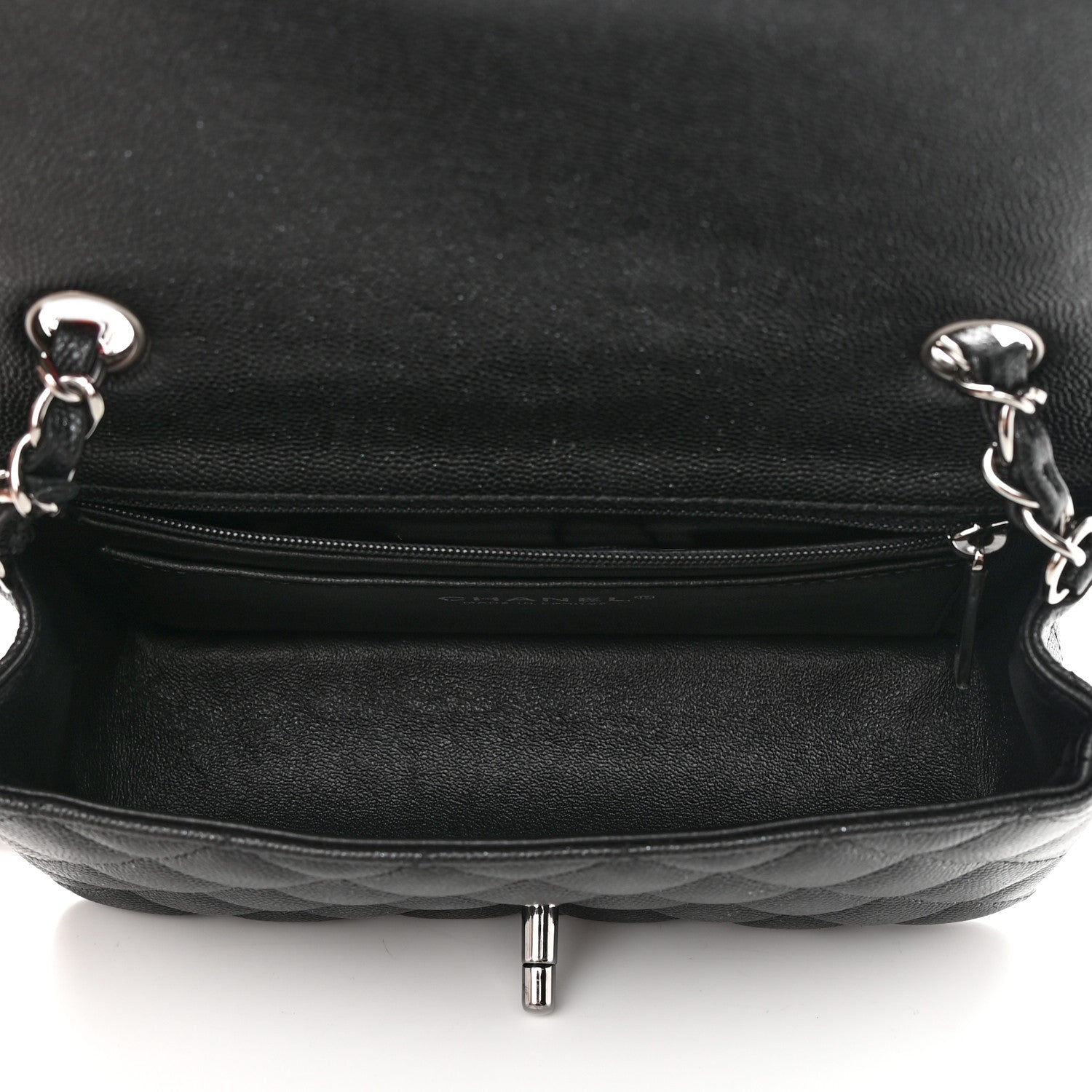 Chanel Iridescent Caviar Quilted Mini Rectangular Flap Black 4 of 10