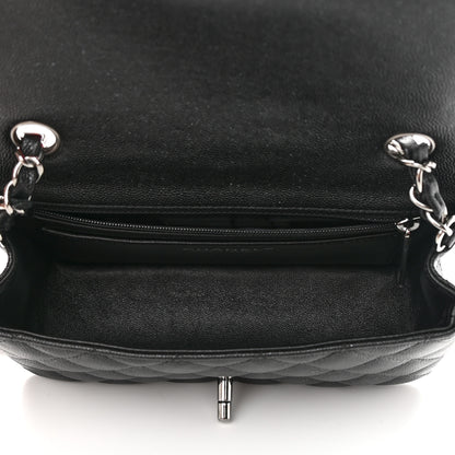 Chanel Iridescent Caviar Quilted Mini Rectangular Flap Black 4 of 10