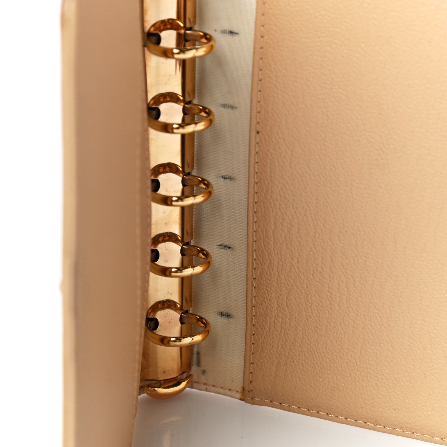 Chanel Goatskin Small Ring Agenda Planner Beige 13 of 22