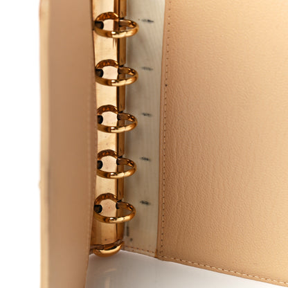 Chanel Goatskin Small Ring Agenda Planner Beige 13 of 22