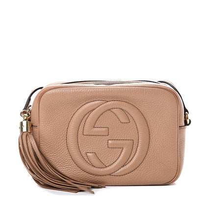 Gucci Pebbled Calfskin Small Soho Disco Bag Camelia 1 of 17