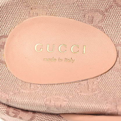 Gucci Monogram GG Calfskin Angelina Platform 55mm Slide Sandals 36.5 Light Pink 9 of 11