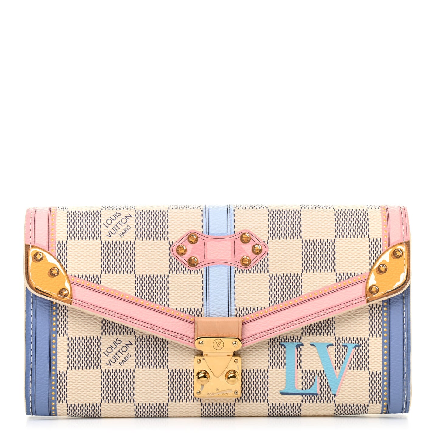 Damier Azur Summer Trunks Sarah Wallet NM