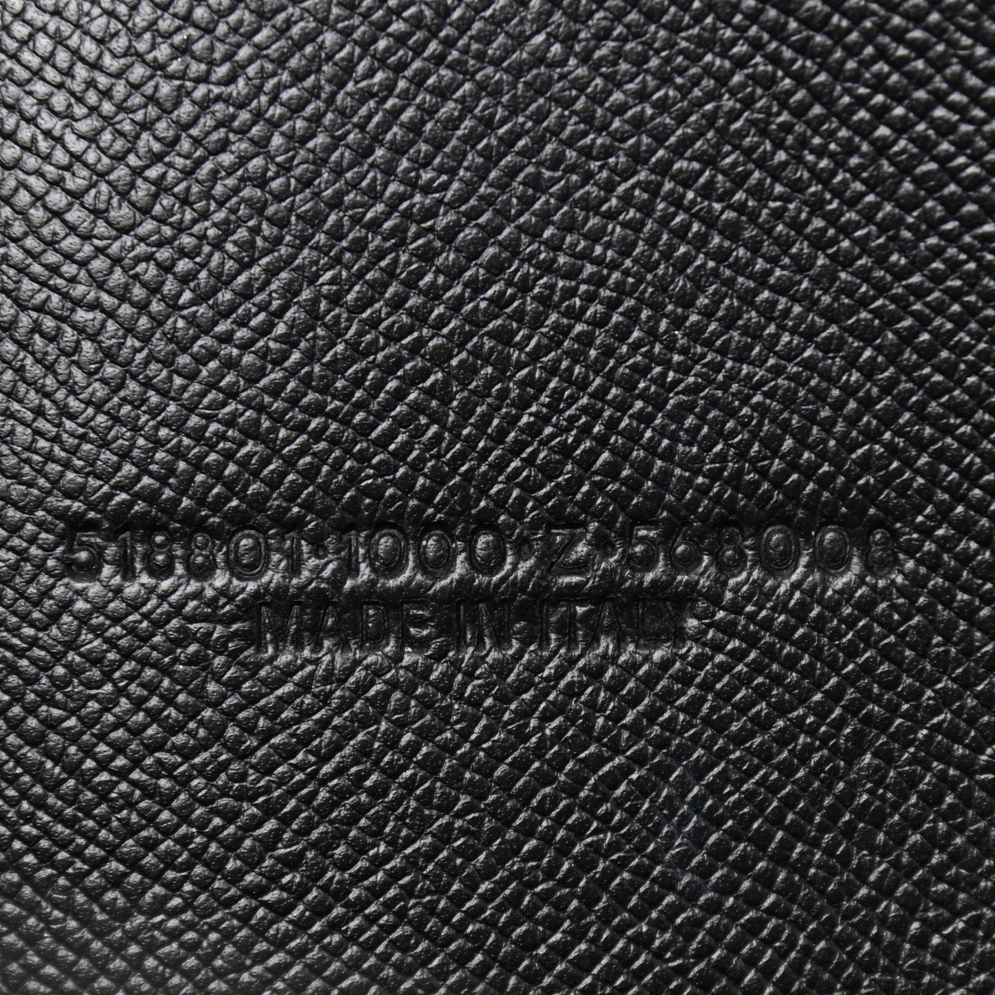 Signature Grained Calfskin Logo M Ville Top Handle Bag Black