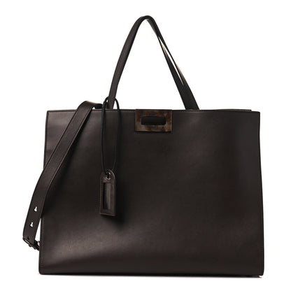 Tom Ford Calfskin Natalia Tote Dark Brown 1 of 9