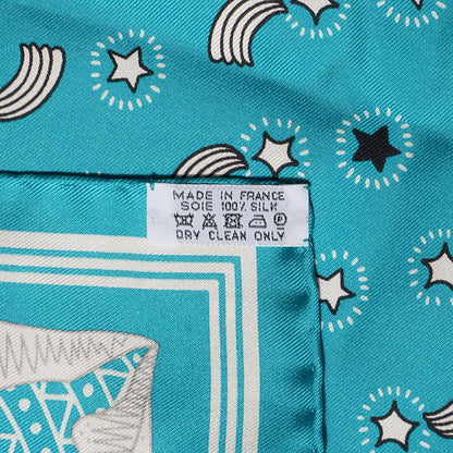 Hermes Silk Les Canyons Etoiles Bandana Scarf 55 6 of 6