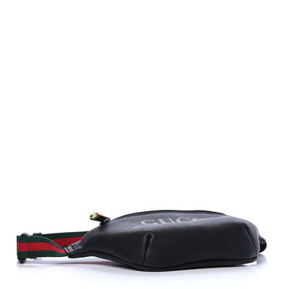 Gucci Grained Calfskin Small Logo Belt Bag Black 3 of 4