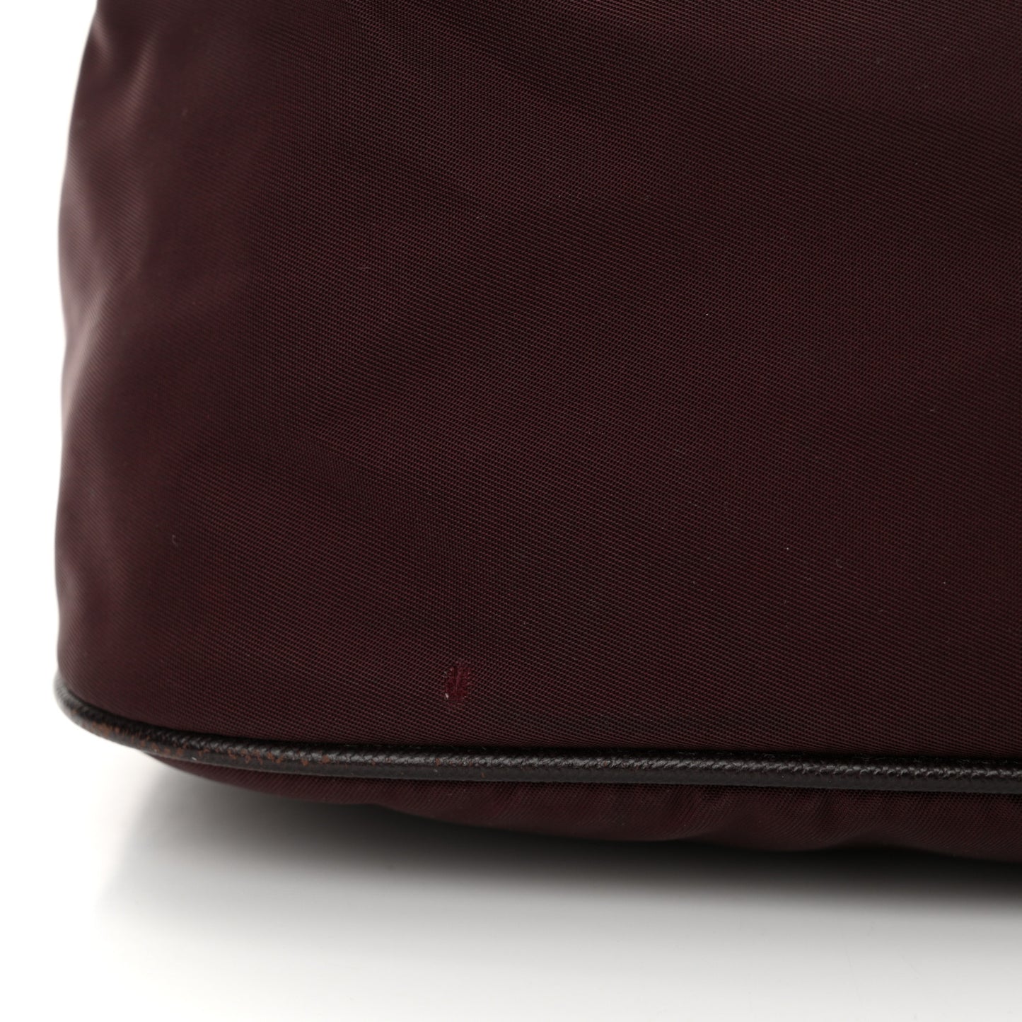 Tessuto Nylon Saffiano Hobo Plum