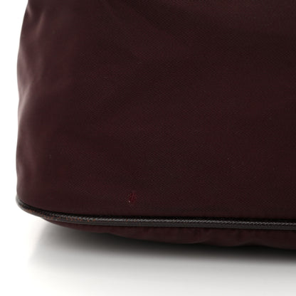 Prada Tessuto Nylon Saffiano Hobo Plum 12 of 13